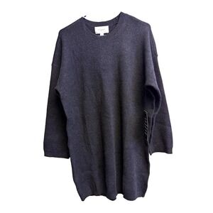 Pomander Place Vivianne Sweater Dress M Black Crewneck Oversized NWT Tuckernuck